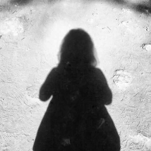 Mi sombra, Rubén Díaz de Corcuera, 2021. Apropiación de una fotografía de Irene Errasti titulada Mi sombra, de 2014. Impresión digital, 29,5 x 29,5 cm.