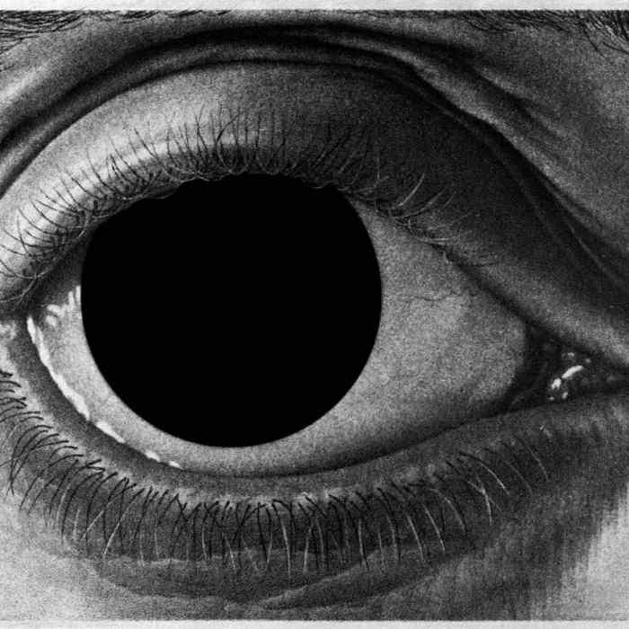 Ojo. Maurits Cornelis Escher, 1946. Doble rectificada.