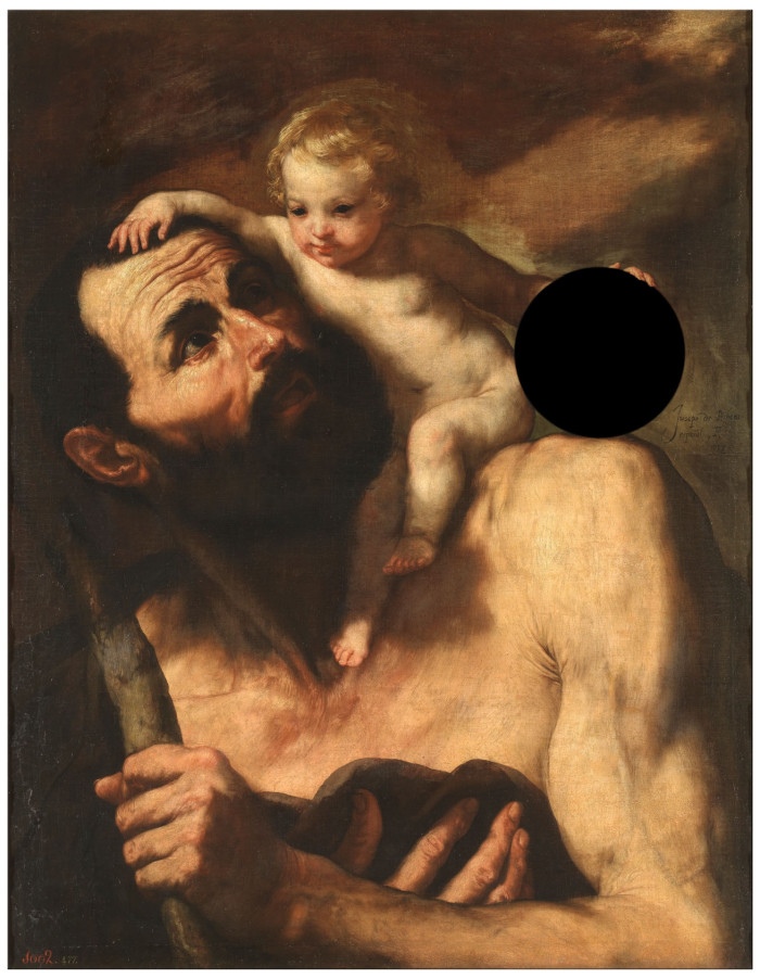 San Cristóbal. José de Ribera, 1637. Rectificado.