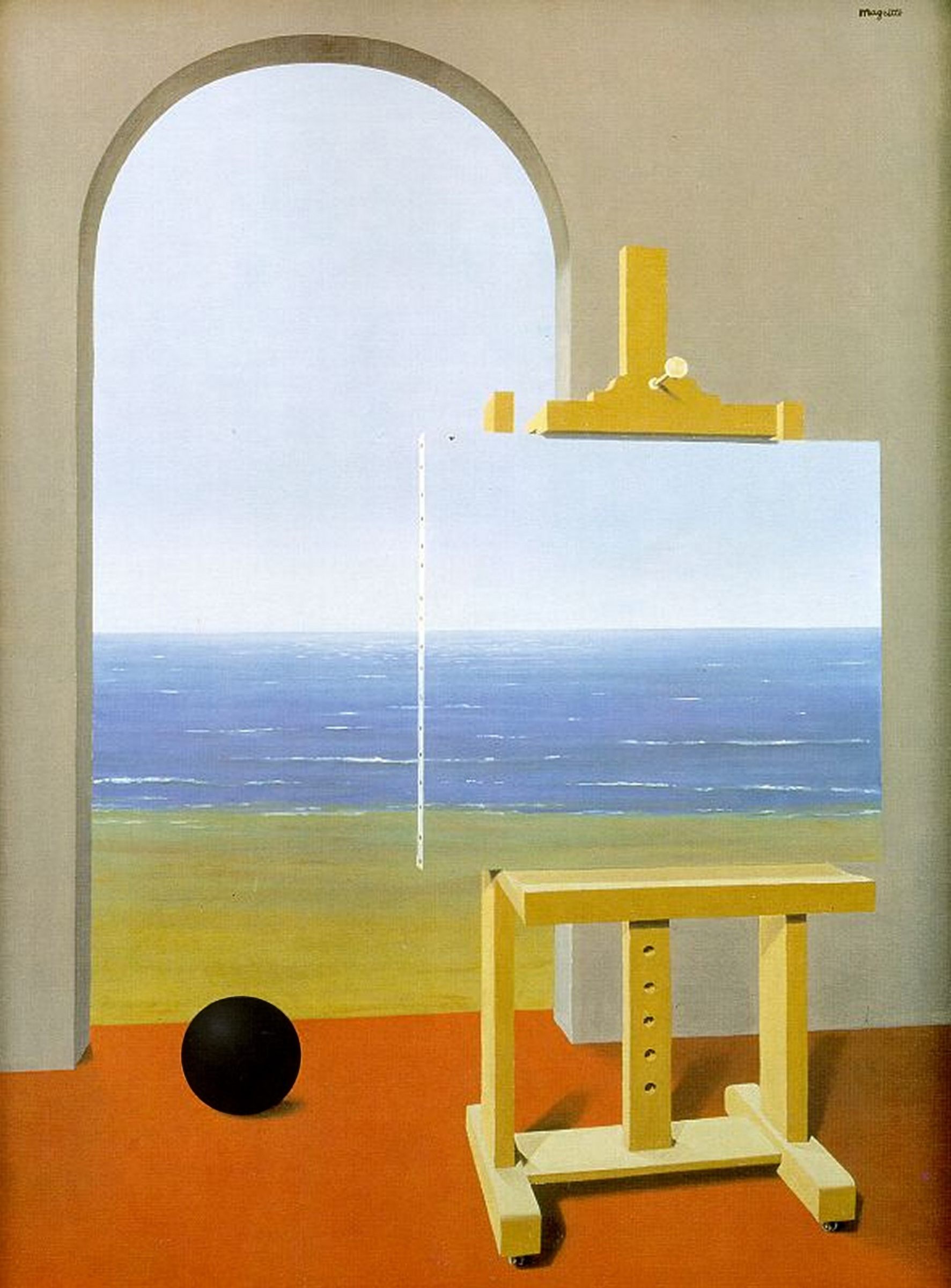 Rene Magritte. La condición humana, 1935. Rectificado.