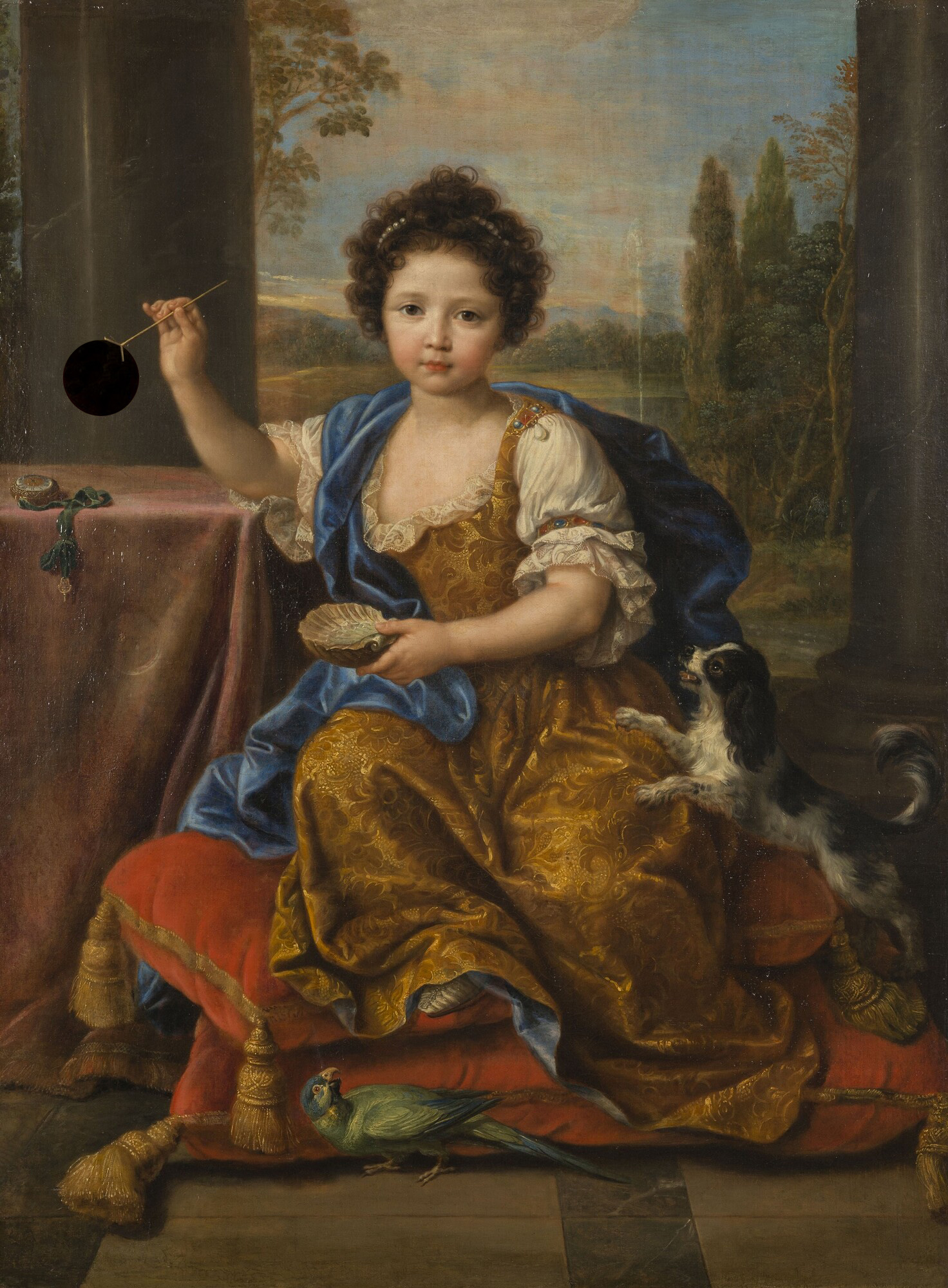 Luisa María Ana de Borbón, Mademoiselle de Tours. Pierre Mignard, 1681.