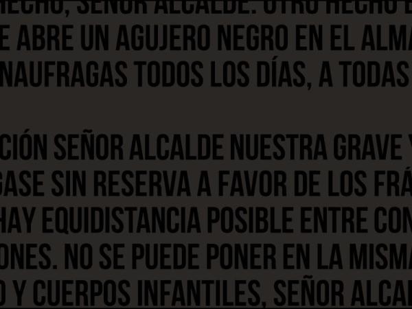 «13 Black letters / 13 Cartas negras / 13 Gutun beltz. After Irene&nbsp;#13».